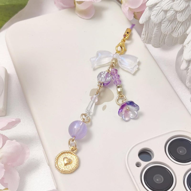 cioatu 1-4PCS Cute Phone Charms Aesthetic Y2K Cell Phone Charms Strap Pink Strawberry Butterfly Star PhoneCharm Y2K Accessories for Bag Keychain Airpods Camera Pendants Decor - Image 5